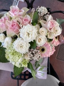 かわいいピンクのブーケ｜「みどりやＲｉｃｏ」　（長野県岡谷市の花キューピット加盟店 花屋）のブログ
